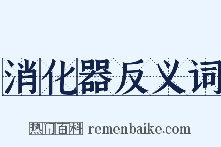 消化器反义词是什么意思的图片